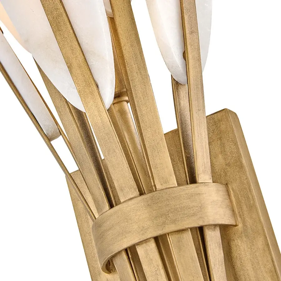 Nerine Large Sconce in Burnished Gold - Image 4