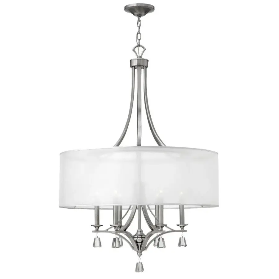 Medium Drum Pendant with Crystal Accents - Image 1