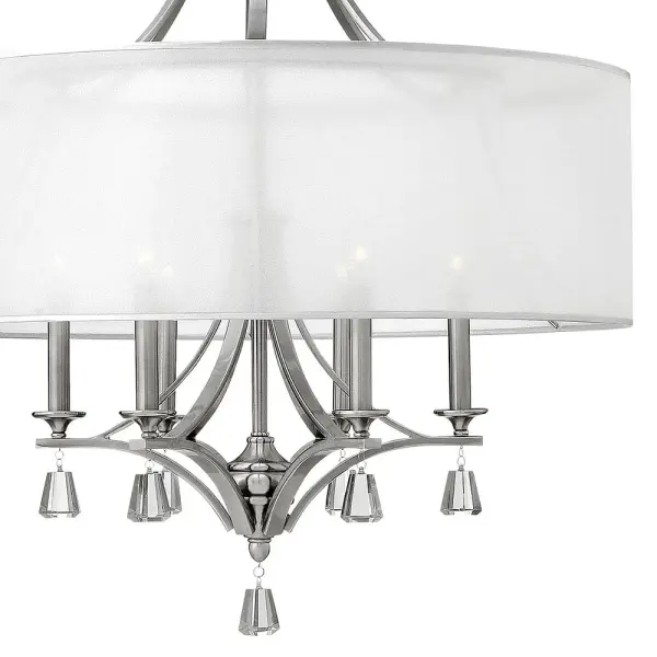 Medium Drum Pendant with Crystal Accents - Image 4