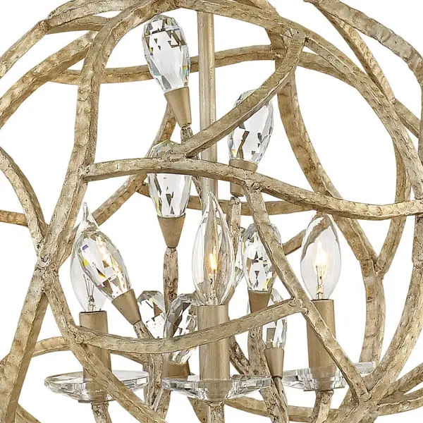 Eve Large Orb Pendant in Champagne Gold - Image 4