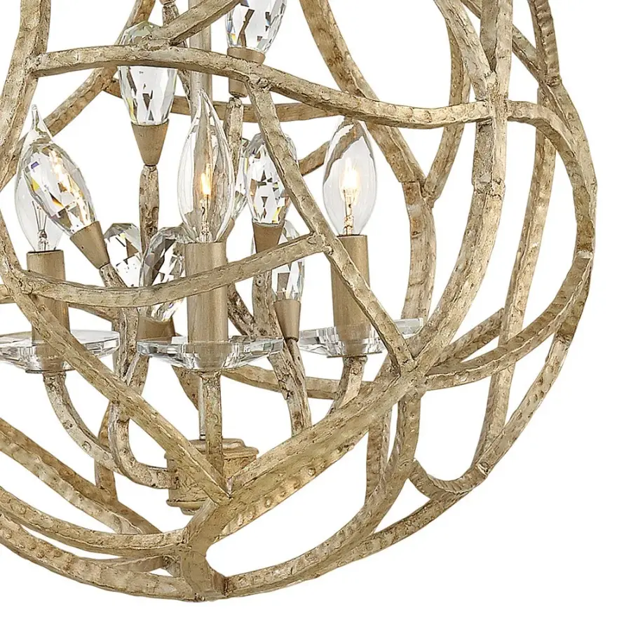 Eve Large Orb Pendant in Champagne Gold - Image 5