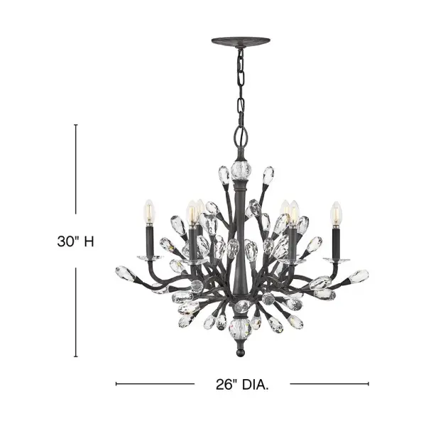 Eve Medium Single Tier Chandelier - Image 2