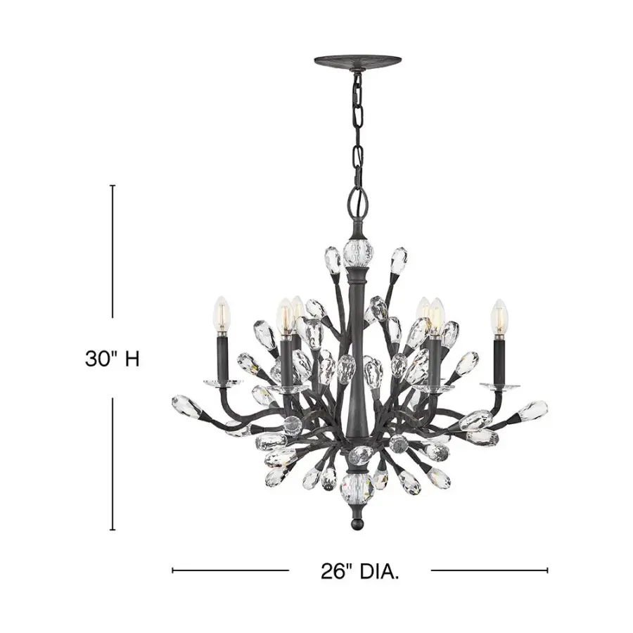 Eve Medium Single Tier Chandelier - Image 2