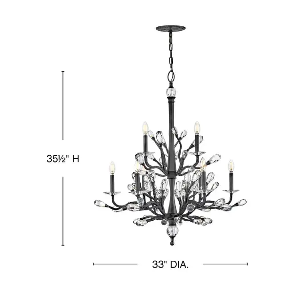 Eve Medium Two Tier Chandelier - Image 2