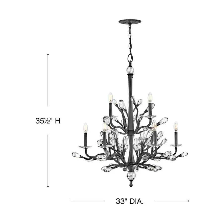 Eve Medium Two Tier Chandelier - Image 2