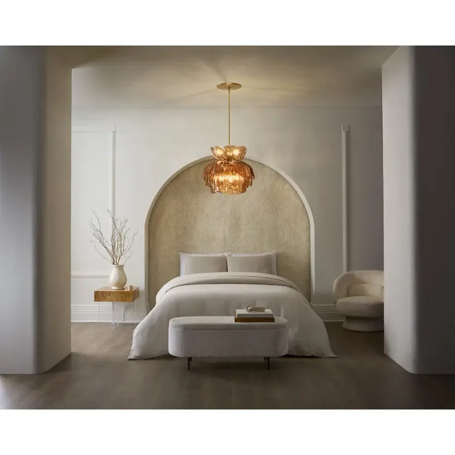 Fantine Small Chandelier in Unlacquered Brass - Image 11