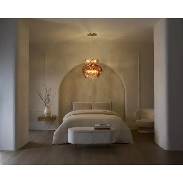 Fantine Small Chandelier in Unlacquered Brass - Image 12