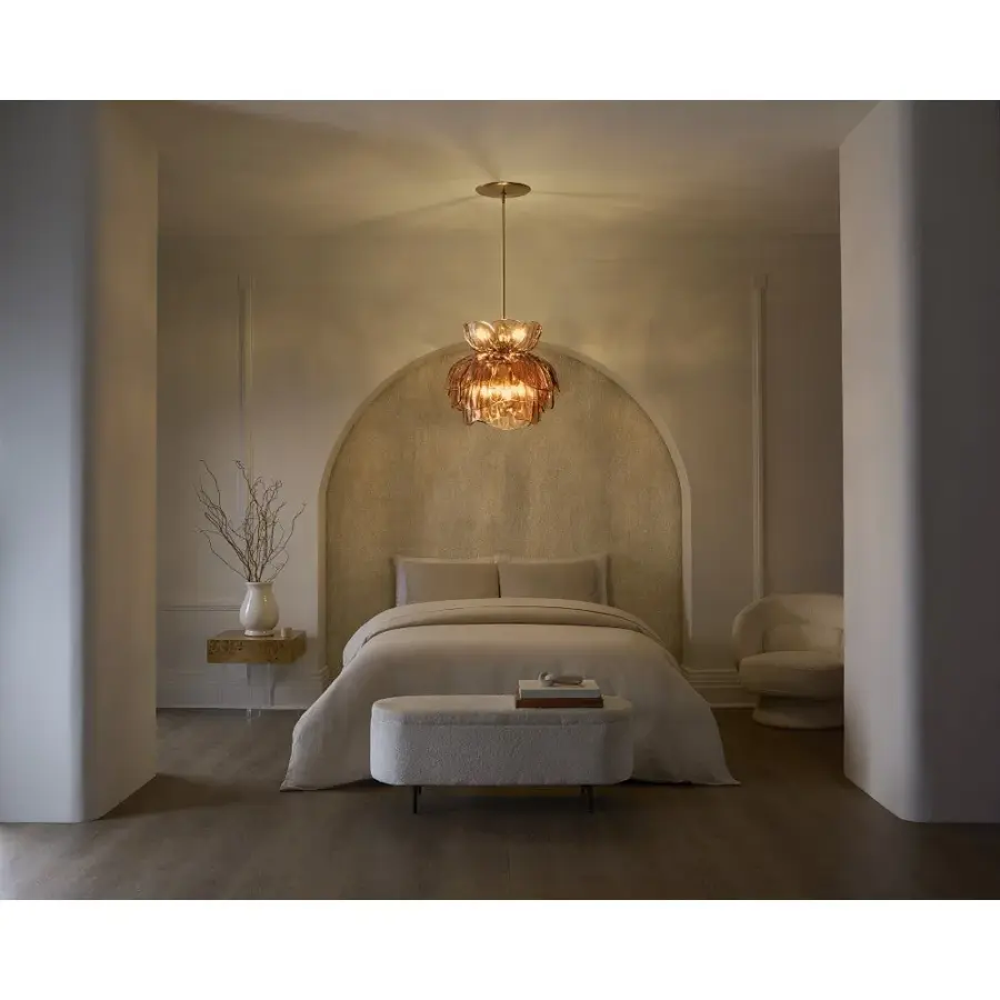 Fantine Small Chandelier in Unlacquered Brass - Image 12