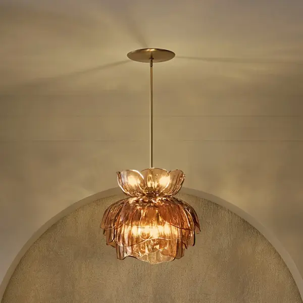 Fantine Small Chandelier in Unlacquered Brass - Image 14