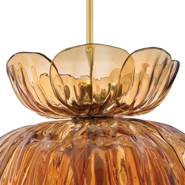 Fantine Small Chandelier in Unlacquered Brass - Image 5