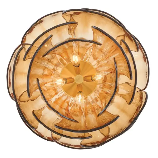 Fantine Small Chandelier in Unlacquered Brass - Image 6