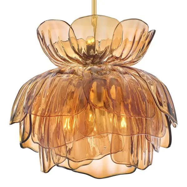 Fantine Small Chandelier in Unlacquered Brass - Image 7