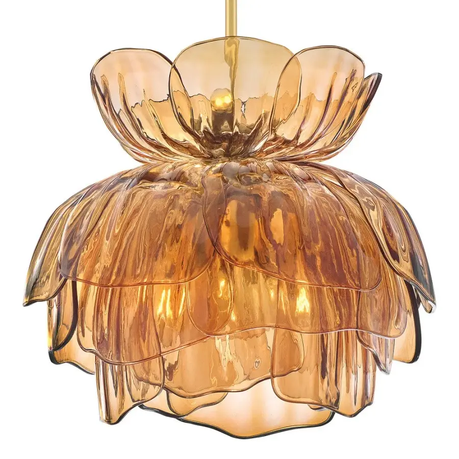 Fantine Small Chandelier in Unlacquered Brass - Image 7