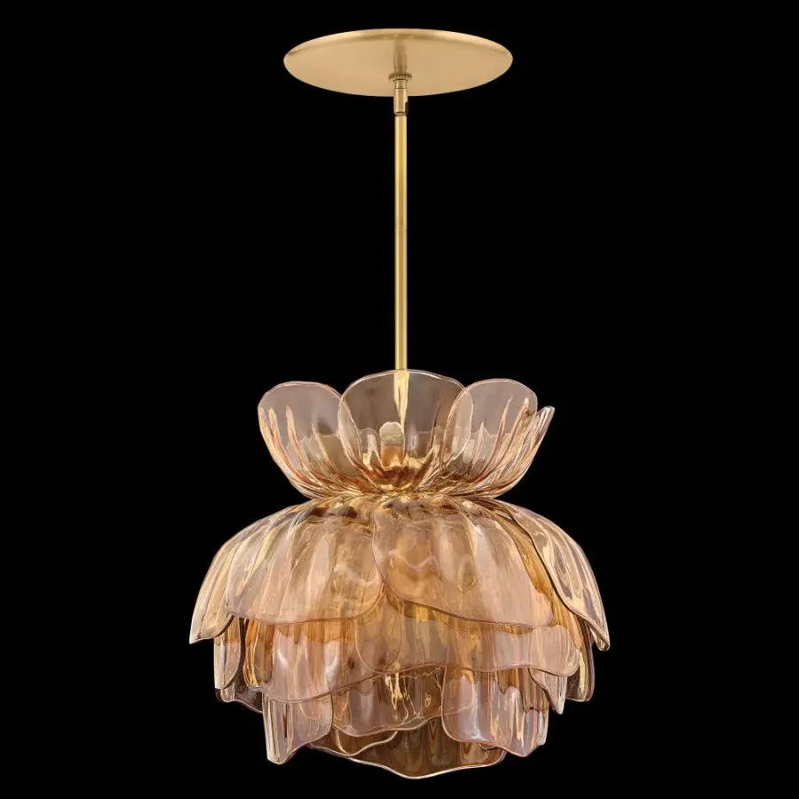Fantine Small Chandelier in Unlacquered Brass - Image 9
