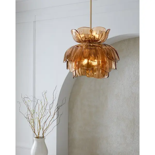 Fantine Small Chandelier in Unlacquered Brass - Image 10