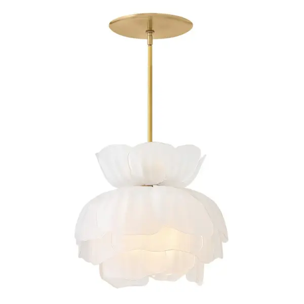 Fantine Small Chandelier in Unlacquered Brass - Image 1