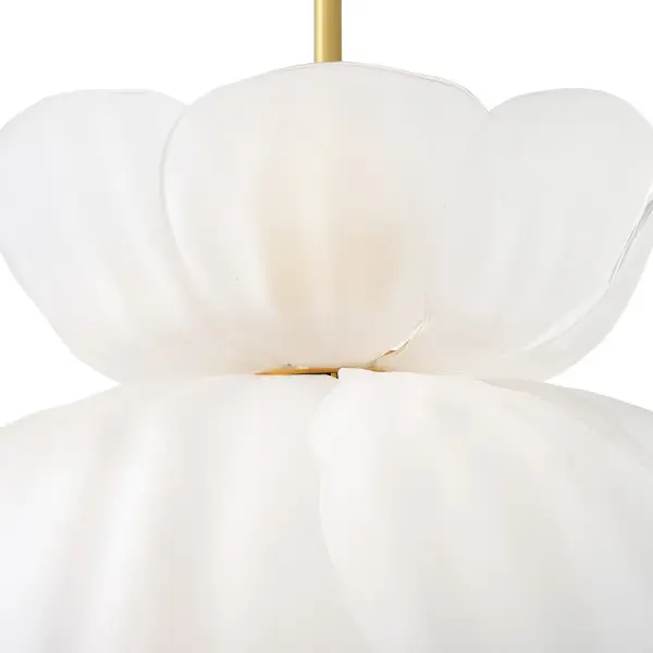 Fantine Small Chandelier in Unlacquered Brass - Image 5