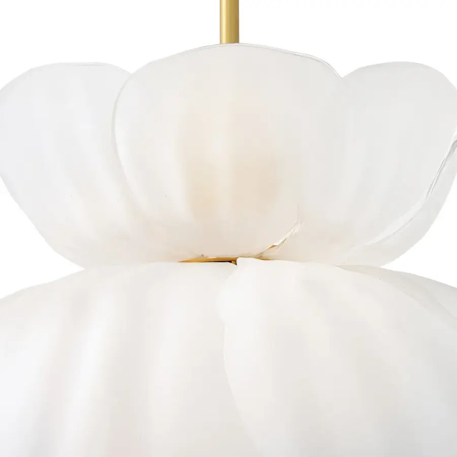 Fantine Small Chandelier in Unlacquered Brass - Image 5