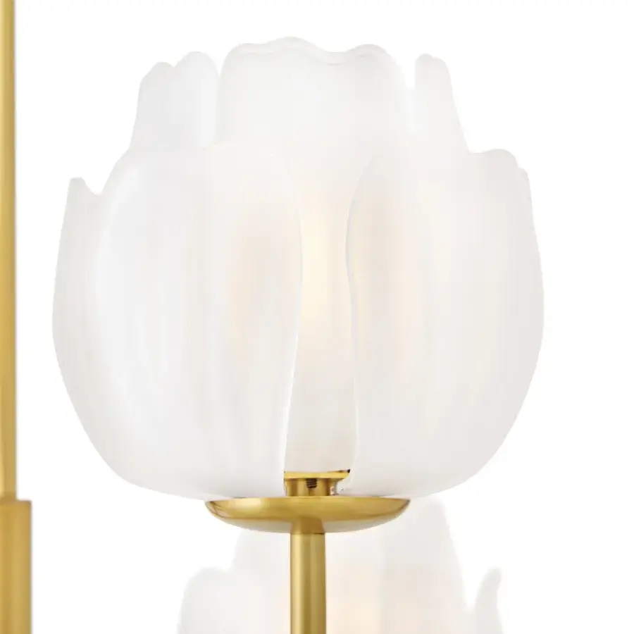Fantine Medium Chandelier in Unlacquered Brass - Image 4