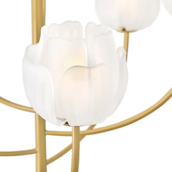 Fantine Medium Chandelier in Unlacquered Brass - Image 5