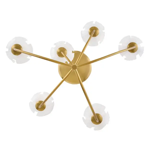 Fantine Medium Chandelier in Unlacquered Brass - Image 8