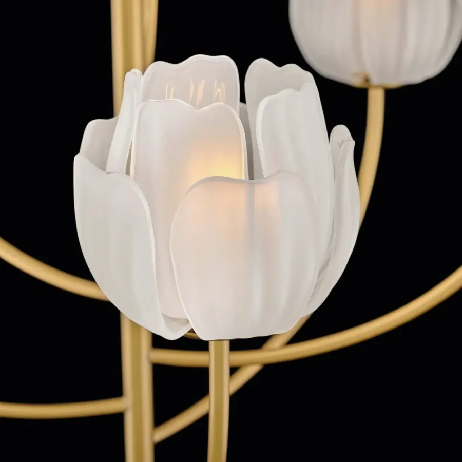Fantine Medium Chandelier in Unlacquered Brass - Image 10