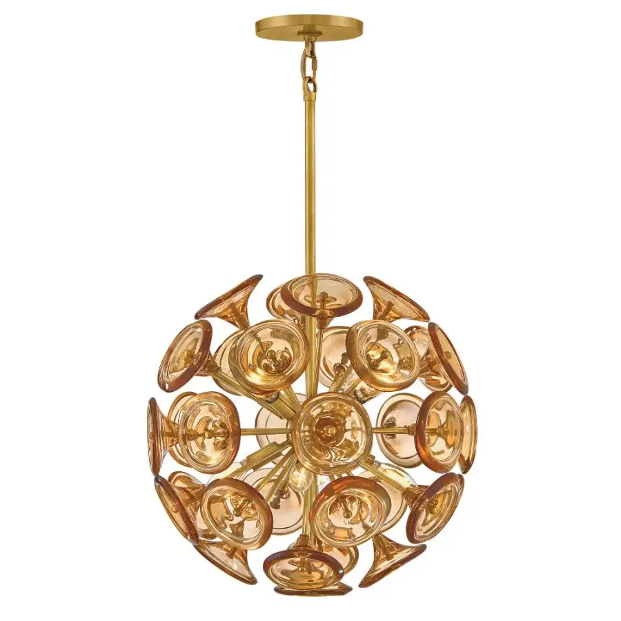 Maya Large Pendant - Unlacquered Brass - Image 1