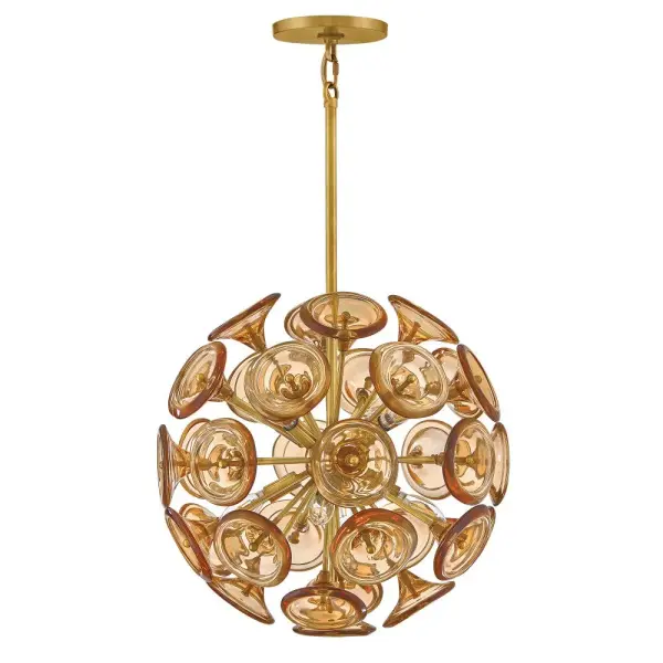 Maya Large Pendant - Unlacquered Brass - Image 3