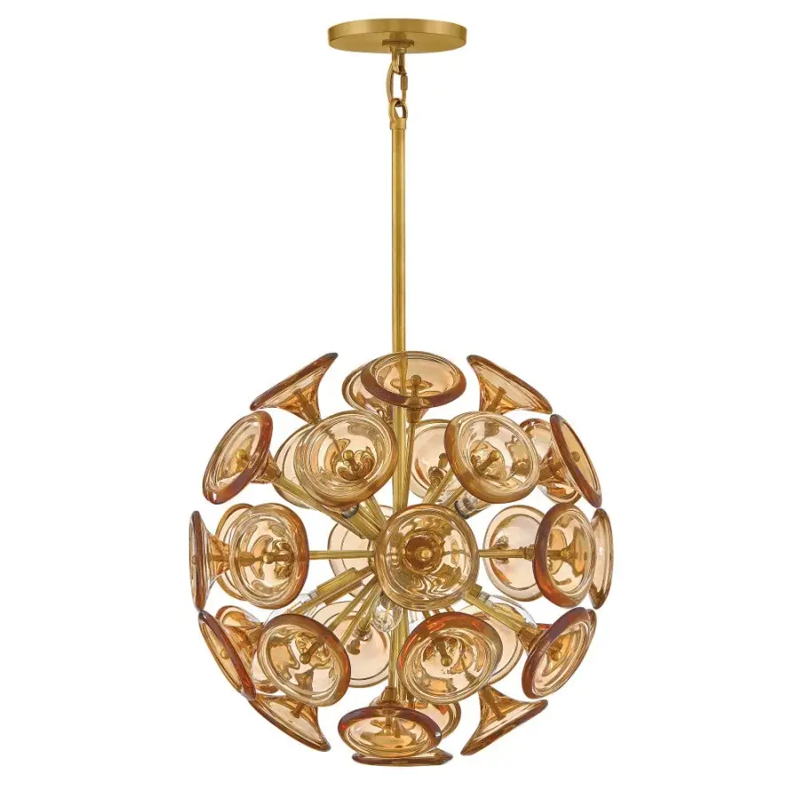 Maya Large Pendant - Unlacquered Brass - Image 3