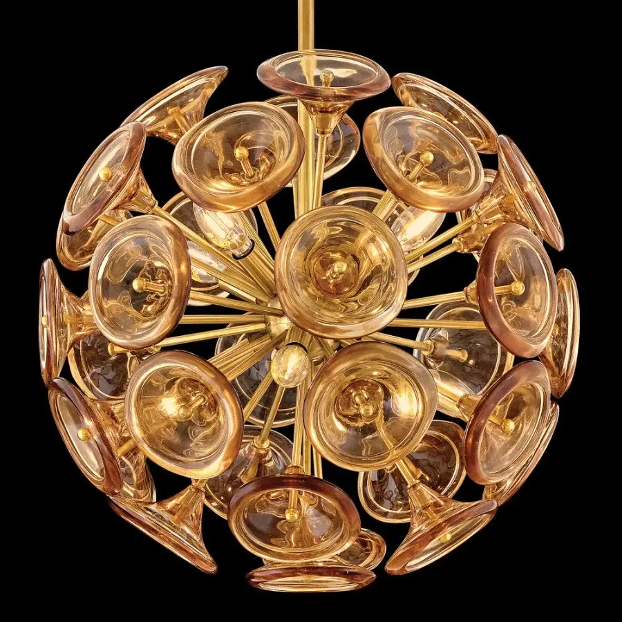 Maya Large Pendant - Unlacquered Brass - Image 8