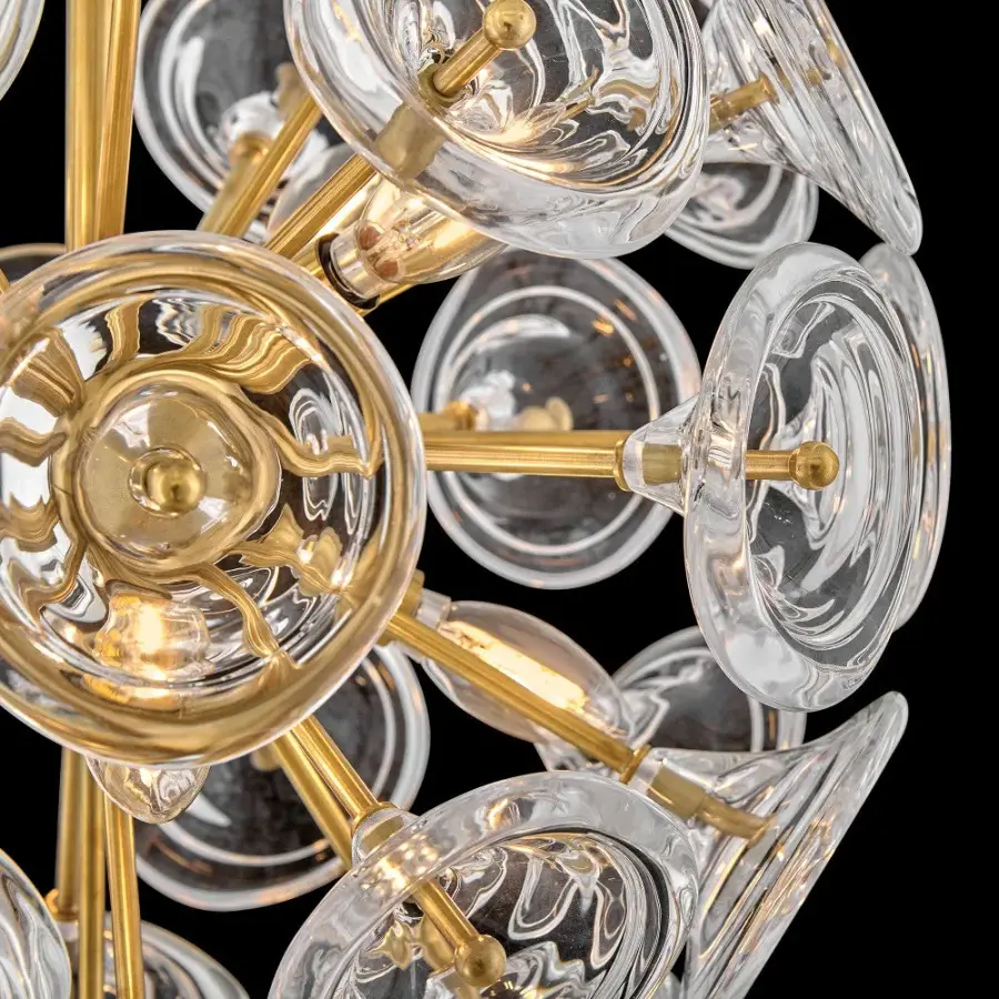 Maya Large Pendant in Unlacquered Brass - Image 2