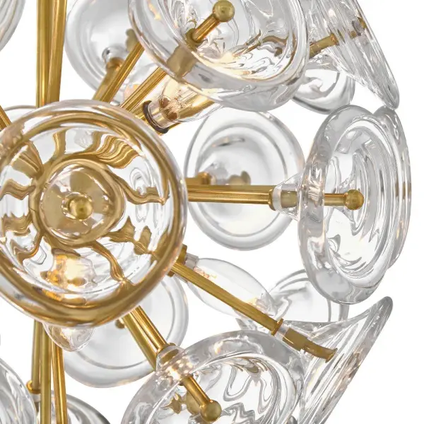 Maya Large Pendant in Unlacquered Brass - Image 4