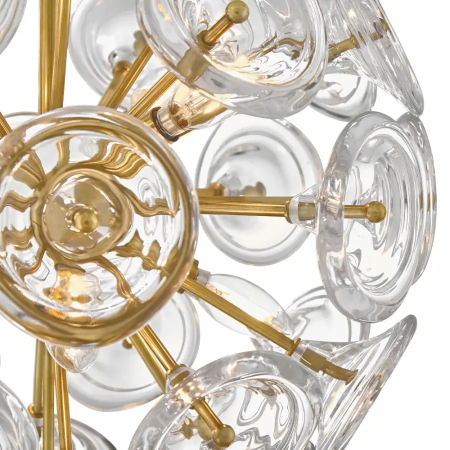 Maya Large Pendant in Unlacquered Brass - Image 4