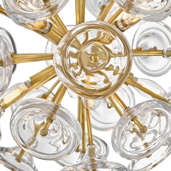 Maya Large Pendant in Unlacquered Brass - Image 5