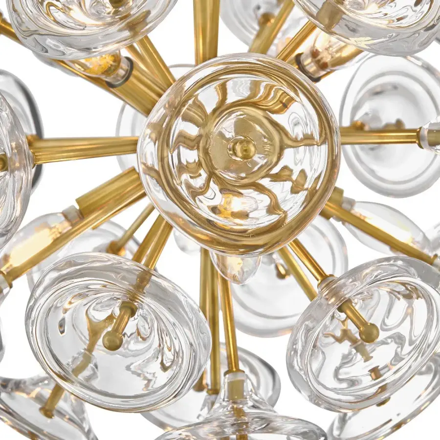 Maya Large Pendant in Unlacquered Brass - Image 5
