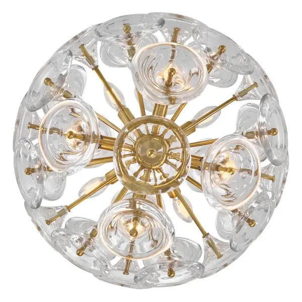 Maya Large Pendant in Unlacquered Brass - Image 6