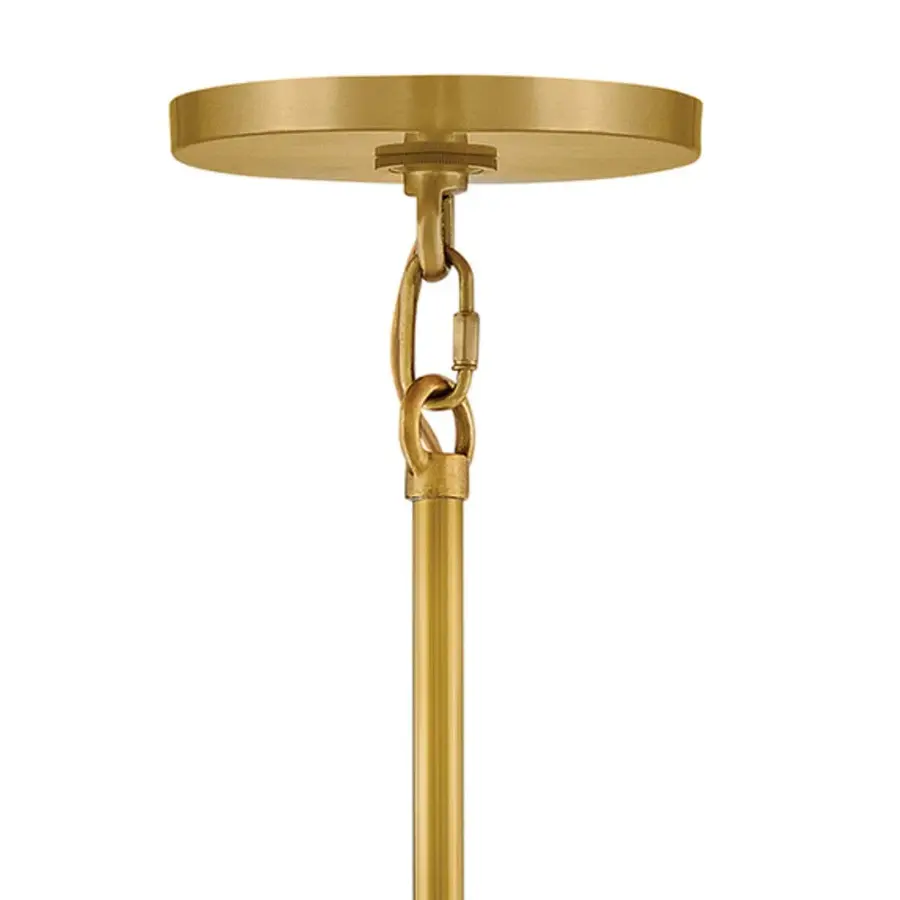 Maya Large Pendant in Unlacquered Brass - Image 7