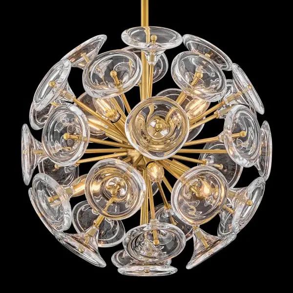 Maya Large Pendant in Unlacquered Brass - Image 8