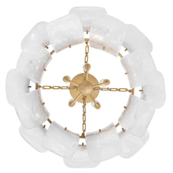 Fleur Medium Convertible Chandelier in Burnished Gold - Image 6