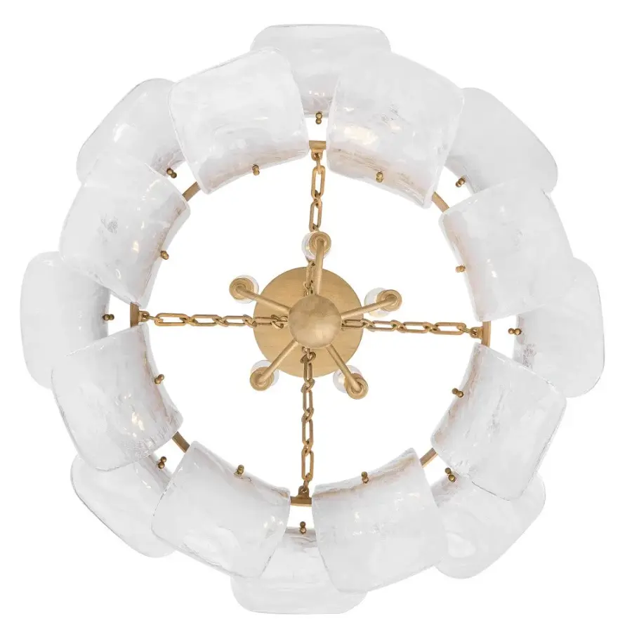 Fleur Medium Convertible Chandelier in Burnished Gold - Image 6