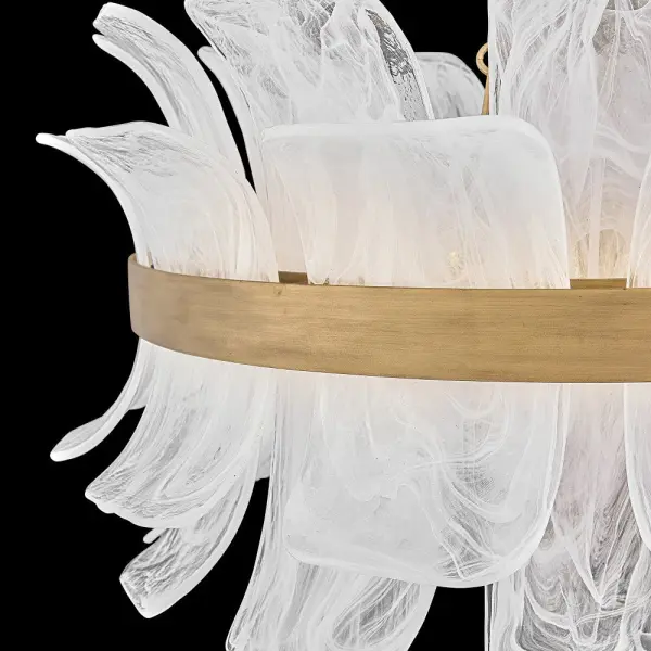 Fleur Medium Drum Chandelier in Burnished Gold - Image 2