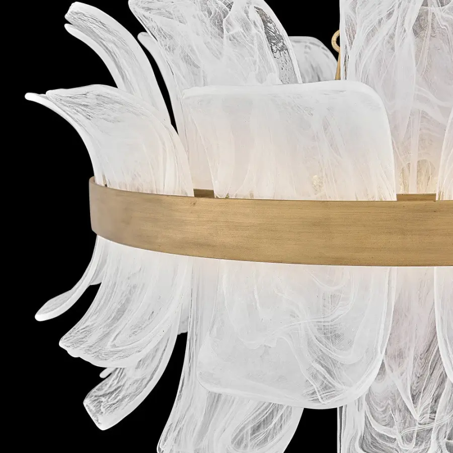 Fleur Medium Drum Chandelier in Burnished Gold - Image 2