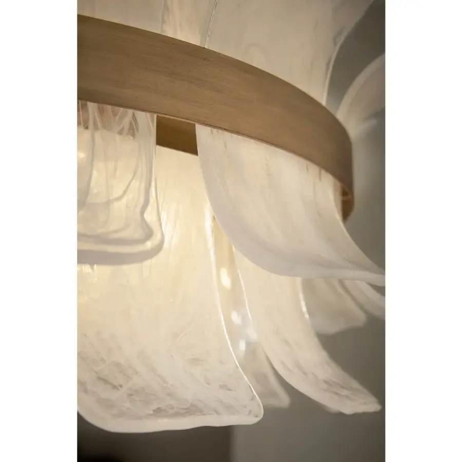 Fleur Medium Drum Chandelier in Burnished Gold - Image 12