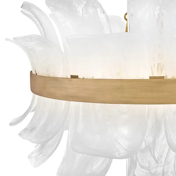 Fleur Medium Drum Chandelier in Burnished Gold - Image 4