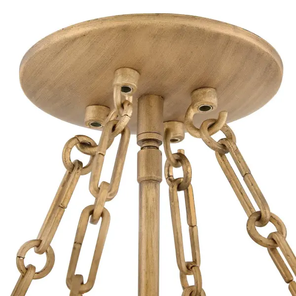 Fleur Medium Drum Chandelier in Burnished Gold - Image 5