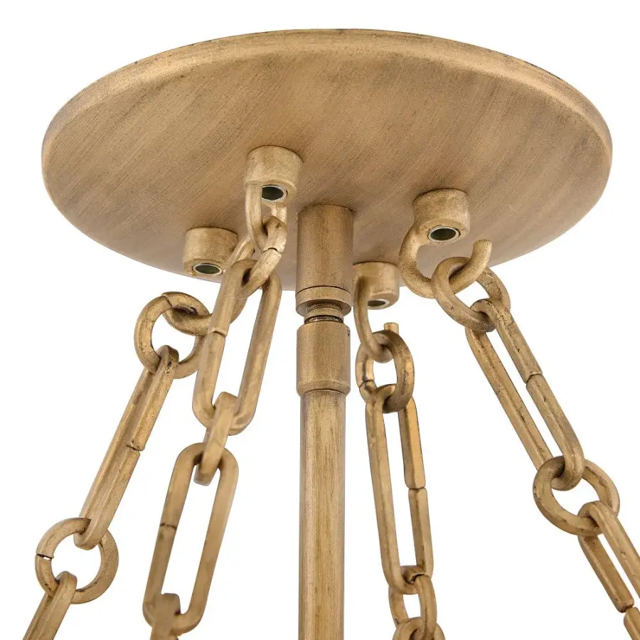 Fleur Medium Drum Chandelier in Burnished Gold - Image 5