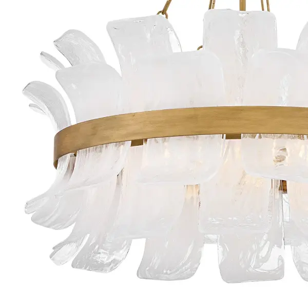 Fleur Medium Drum Chandelier in Burnished Gold - Image 6