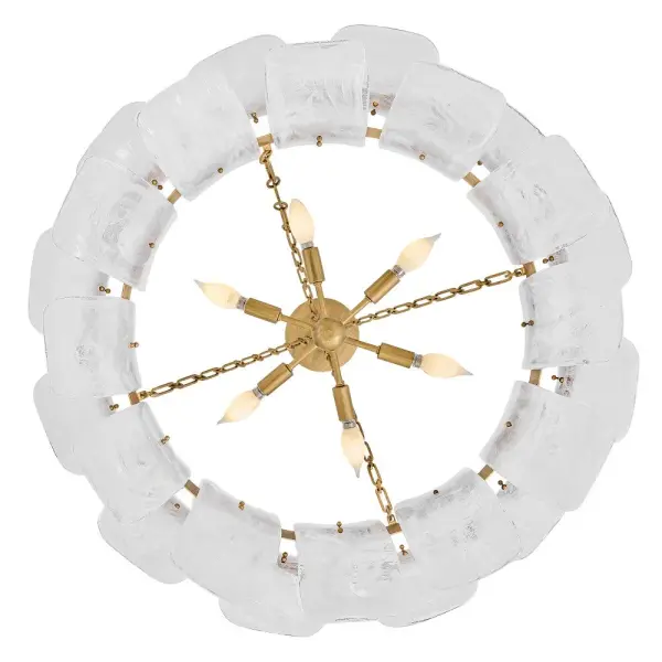 Fleur Medium Drum Chandelier in Burnished Gold - Image 7