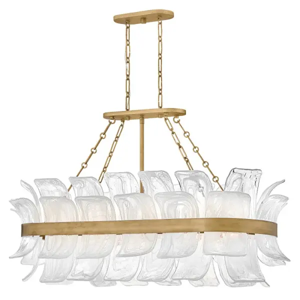 Fleur Large Ten-Light Linear Chandelier - Image 1
