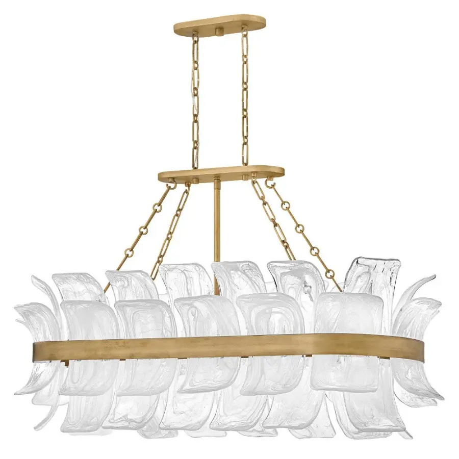 Fleur Large Ten-Light Linear Chandelier - Image 3
